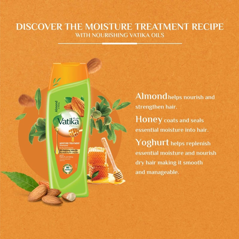 Vatika Naturals Moisture Treatment Shampoo 400ml - Image 4